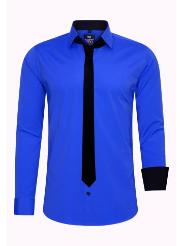 Rusty Neal Hemd mit Krawatte in Sax