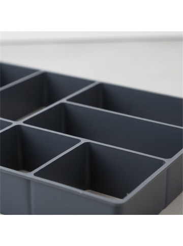 relaxdays 2 x Pflasterform 8 Kammern in Schwarz - (B)40 x (T)40 cm