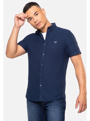 Threadbare Kurzarmhemd THBInferno in Navy
