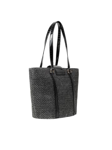 IZIA Shopper Bag in Schwarz Beige