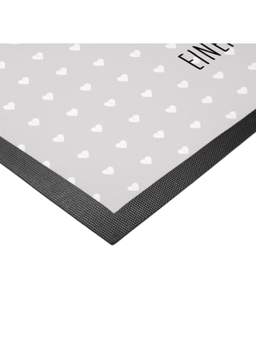 Mr. & Mrs. Panda fußmatte Toast Party mit Spruch in Grau Pastell