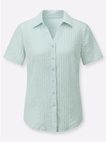WITT WEIDEN Hemdbluse in kalkmint-gestreift