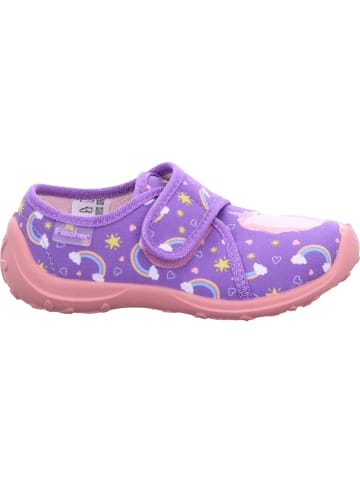 Fischer Markenschuh Hausschuh in lila