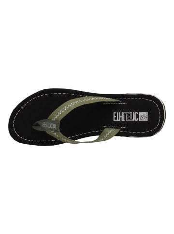 ethletic Zehentrenner Flip Classic in jet black | camping green