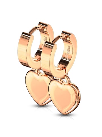 Bungsa Ohrstecker in Rosegold