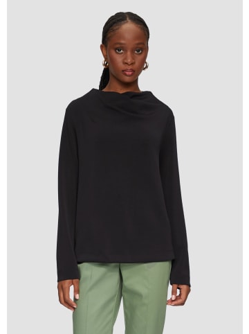 s.Oliver BLACK LABEL Sweatshirt langarm in Schwarz