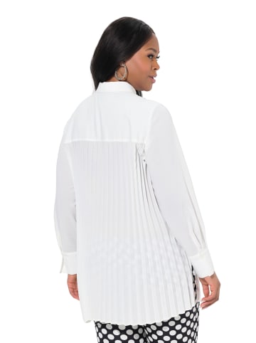 Ulla Popken Hemdbluse in schneeweiß