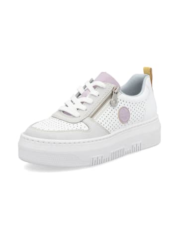 rieker SHOES "Damen Halbschuhe" in quarz/weiß