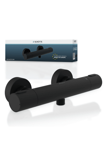 Franz Joseph Schütte LOS ANGELES Thermostat Duscharmatur, Schwarz matt