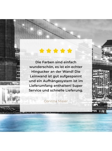 MuchoWow Leinwand bilder Erleuchtete Brücke (BxH)