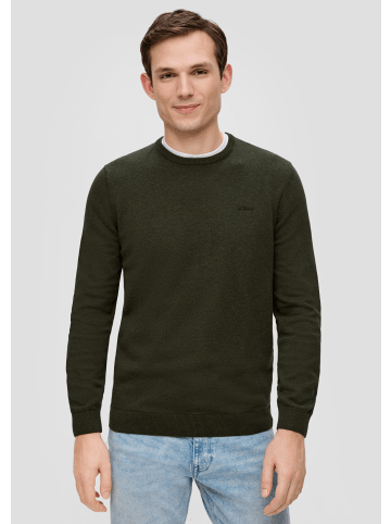 s.Oliver Strickpullover langarm in Olive