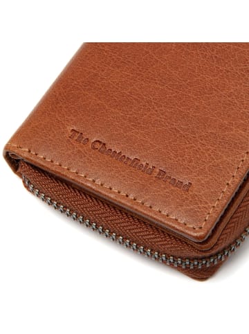 The Chesterfield Brand Sionel Geldbörse RFID Schutz Leder 7.5 cm in cognac