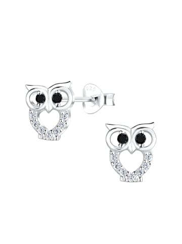 Alexander York Schmuckset EULE mit Zirkonia cut-out Design in 925 Silber - 4-tlg. in silber