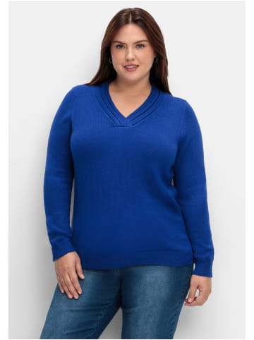 sheego Pullover in royalblau