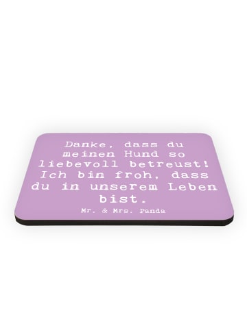 Mr. & Mrs. Panda magnet Spruch Danke Hundesitter mit Spruch in Lavendeltraum