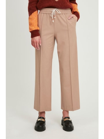 b.young Stoffhose BYDANTA PIN TUCK PANTS - 20810392  Stoffhose mit Bügelfalte in sand