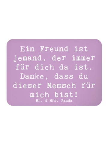 Mr. & Mrs. Panda Magnet Spruch Freund fürs Leben mit Spruch in Lavendeltraum