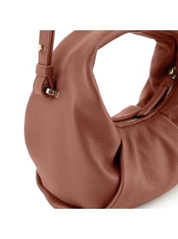 Les Visionnaires Greta Schultertasche Leder 23 cm Chestnut