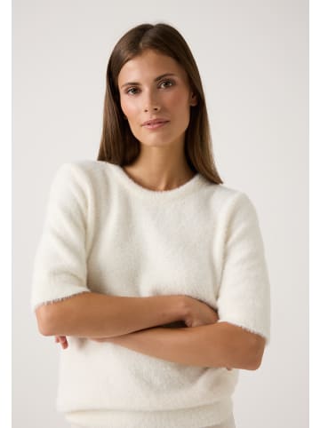 More & More haariger Flauschpullover in off white