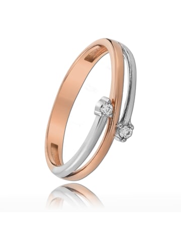 BALIA 333 Rosegold - 8 Karat, 333 Weißgold - 8 Karat Damen Ringe Boho 54 (17,2)