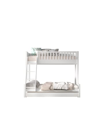 58 aufm Kessel ETAGENBETT Karyl 208x175x158 aus Massivholz in Weiß