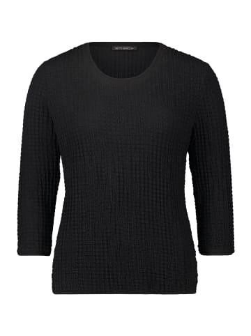 Betty Barclay Strukturshirt mit Rundhalsausschnitt in Schwarz