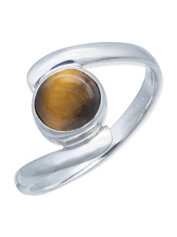 mantraroma 925er Silber - Ringe mit Tigerauge