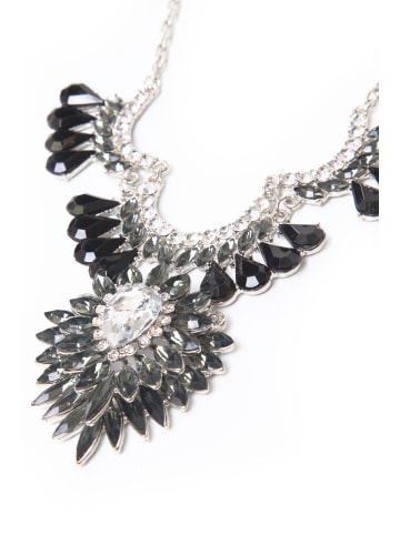 collezione alessandro Statementkette " Sofia " in schwarz