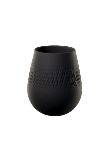 Vase Manufacture Collier in Noir 14 cm