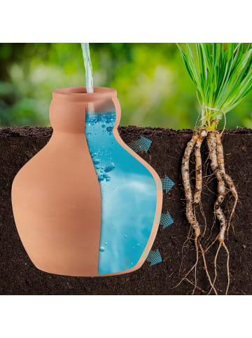 relaxdays 3 x Ollas in Terrakotta - 550 ml