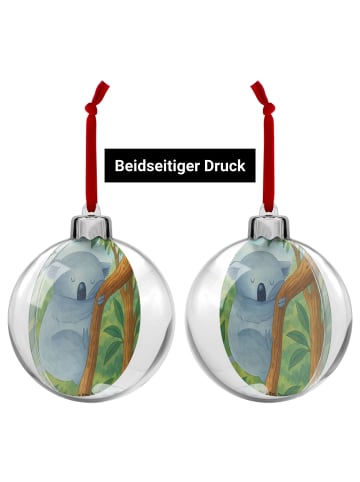 Mr. & Mrs. Panda Christbaumkugel Koalabär Design ohne Spruch in Weiß