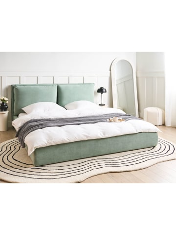 Beliani Doppelbett BAJONNA in Grün/Schwarz - (W) 200 x (H) 94 x (L) 235 cm