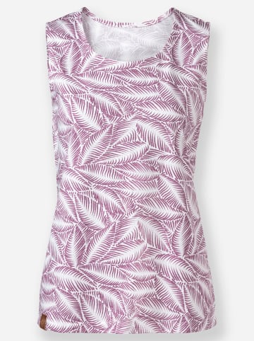 WITT WEIDEN Shirttop in violett-ecru-bedruckt
