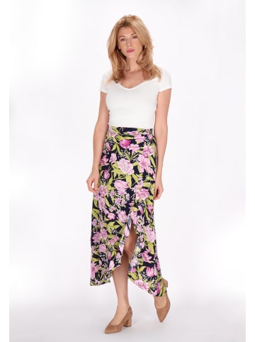 Usha Women Skirt in navy multicolor