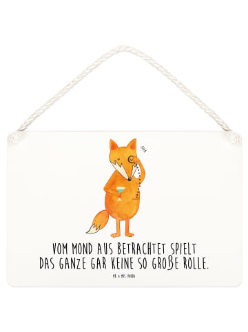 Mr. & Mrs. Panda Schild Fuchs Lord mit Spruch in Weiß