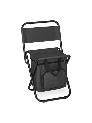 relaxdays Campinghocker in Schwarz - (B)35 x (H)60 x (T)35 cm