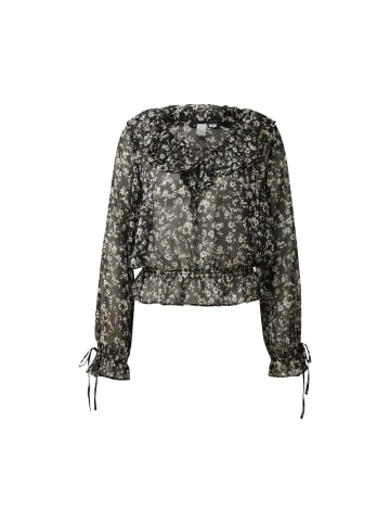 Q/S designed by Langarmbluse in Schwarz