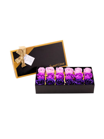 Wisam® Ewige Duftrosen Box Lila 18 Rosen Geschenk Deko