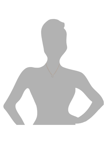 SilberDream 925 Silber vergoldet (Roségold 333) Damen SilberDream Kette ca. 42cm - 46,5cm