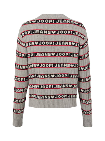 JOOP! Strickpullover in hellgrau schwarz - 0001