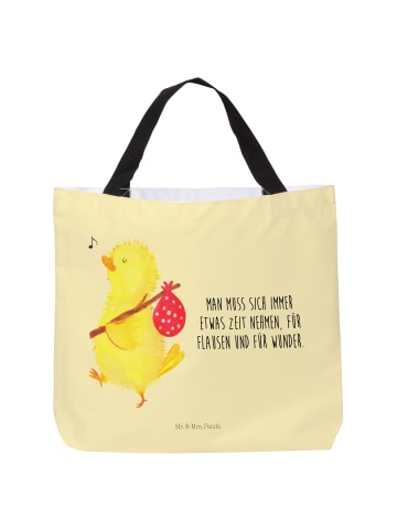 Mr. & Mrs. Panda Tasche Küken Wander mit Spruch in Gelb Pastell