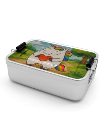 Mr. & Mrs. Panda Lunchbox Einhorn Herz Design ohne Spruch in Weiß