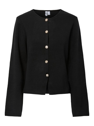 Pieces Strickjacke in Black