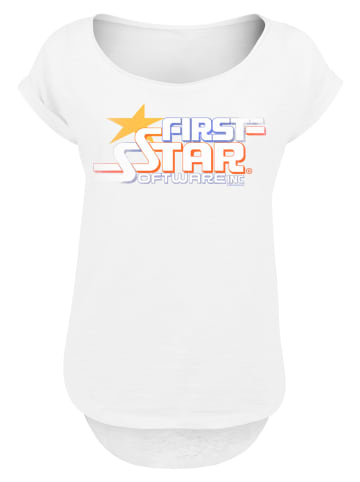 F4NT4STIC Long Cut T-Shirt Retro Gaming FIRSTSTAR Inc in weiß