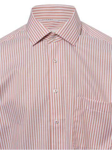 Eterna Hemd in orange weiß - 0002