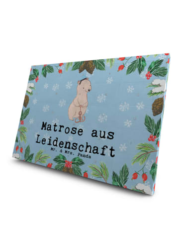 Mr. & Mrs. Panda Tee Adventskalender Matrose Leidenschaft mit Sp... in Eisblau