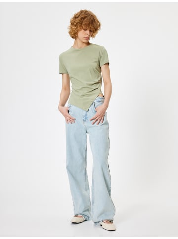 KOTON T-shirt in Khaki