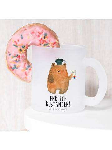Mr. & Mrs. Panda Tasse Bär Prüfung mit Spruch in Transparent