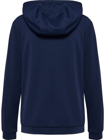 Hummel Trainingsjacke "Hmlauthentic Pl Zip Hoodie Woman" in Blau