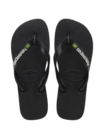 Havaianas Tong Brasil Logo Schwarz